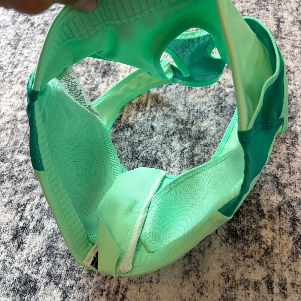 Nike Dri-FIT Shape High-Support Zip-Front Sports Bra Green DN4219-342 Womens XS - Picture 4 of 9